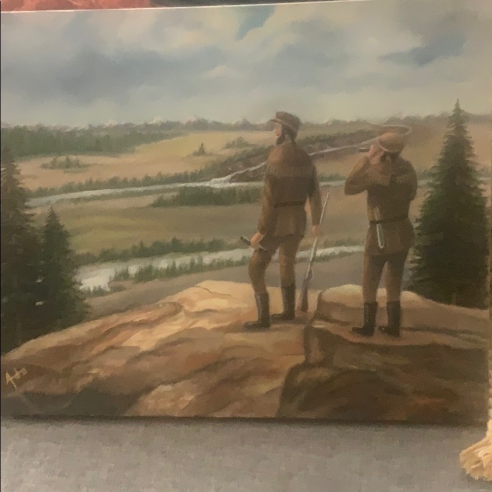 WESTERN Art Oregon plains. Original and signed